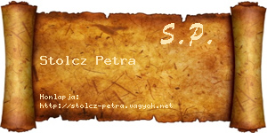 Stolcz Petra névjegykártya